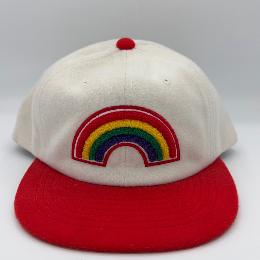 Insomniac EDC Snapback Hat Unisex OS Rainbow Chenille Patch Rave‎ Flat Bill Cap
